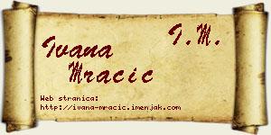 Ivana Mračić vizit kartica